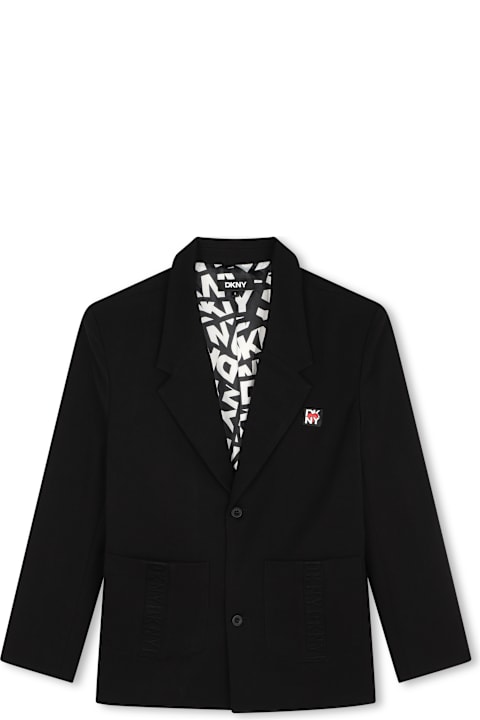 DKNY Coats & Jackets for Girls DKNY Blazer Monopetto Con Applicazione