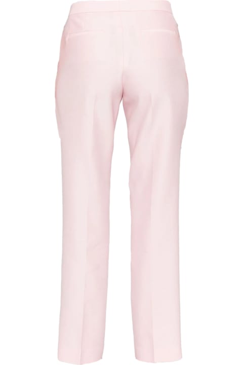Fabiana Filippi for Women Fabiana Filippi Light Pink Virgin Wool-silk Blend Trousers