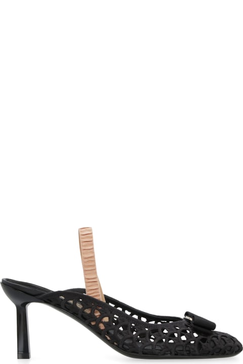 Ferragamo Sandals for Women Ferragamo Flavia Fabric Slingback Pumps