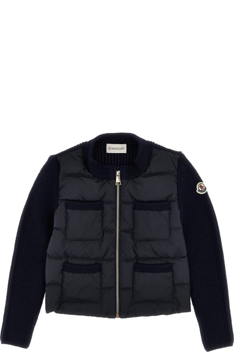 Moncler Sweaters & Sweatshirts for Boys Moncler Two-material Cardigan