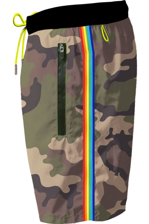 Homeware MC2 Saint Barth Light Fabric Man Swim Shorts With Zipped Pockets