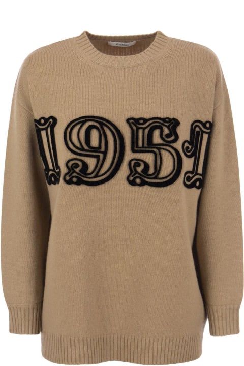 Graphic-detailed Crewneck Sweater