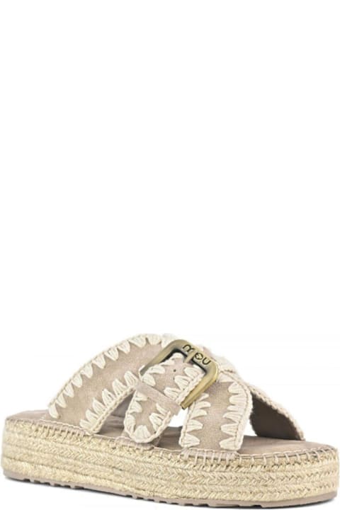 Mou Shoes for Women Mou Crossover Strapped Sandals