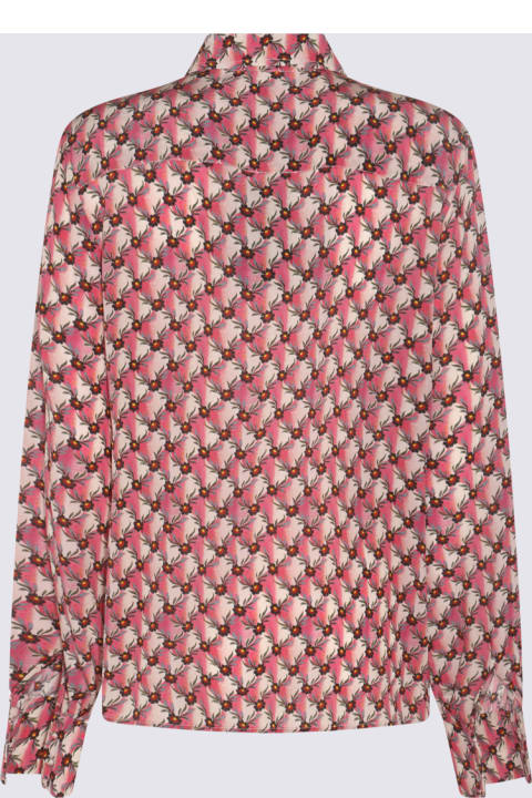 Fashion for Women Etro Pink Multicolour Cotton Blend Floralia Shirt