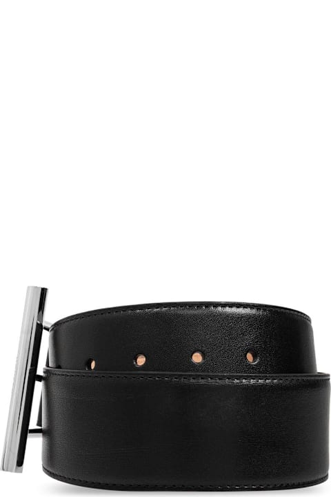 Alexander McQueen Accessories for Women Alexander McQueen T-bar Buckled Logo Engraved Belt