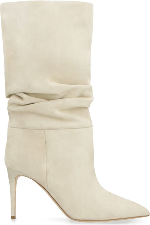 Boots for Women Paris Texas Slouchy Suede Knee High Boots