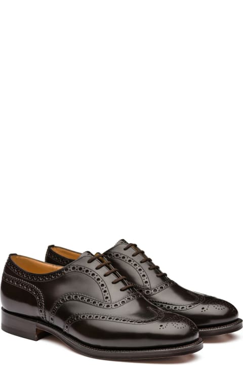 Church's Shoes for Men Church's Oxford Brogue Burwood In Brushed Calfskin