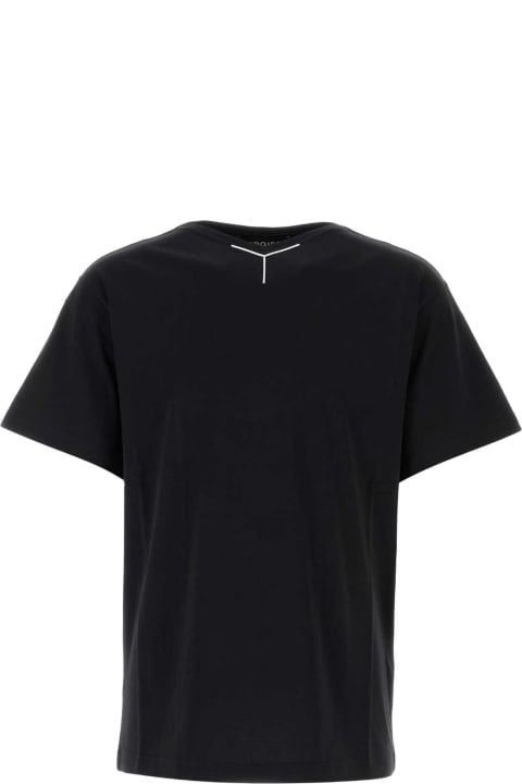 Y/Project Topwear for Men Y/Project Black Cotton T-shirt