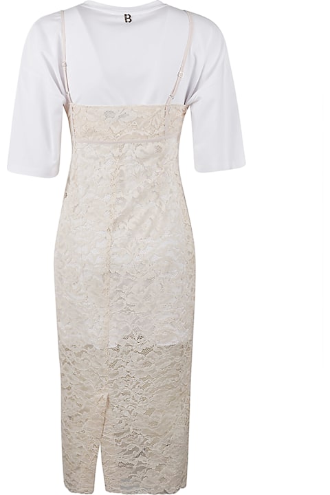 Blugirl Clothing for Women Blugirl Lace Embellished T-shirt Dress