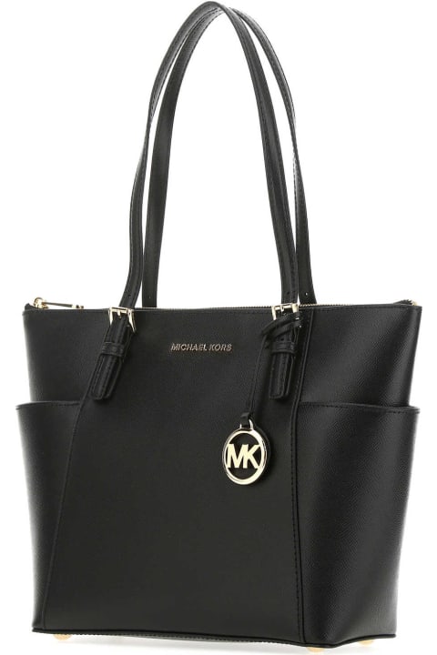 Fashion for Women Michael Kors Black Leather Jet Set Shoulder Bag