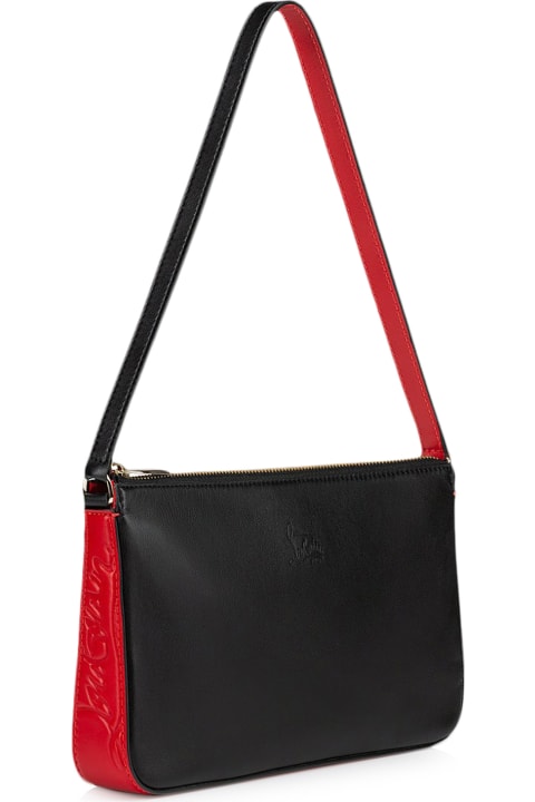 Shoulder Bags for Women Christian Louboutin Loubila Shoulder Nappa/nappa Logo Black/red