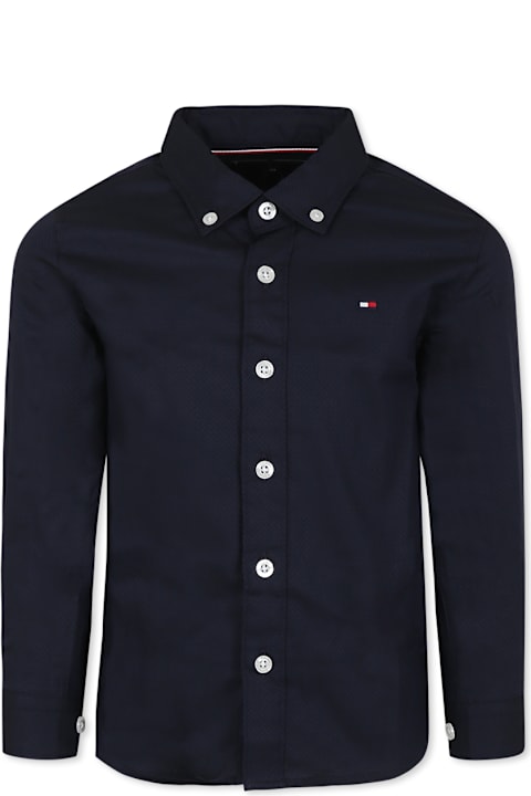 Tommy Hilfiger Shirts for Boys Tommy Hilfiger Blue Shirt For Boy