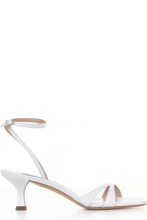 Casadei Sandals for Women Casadei Geraldine Sandal In White Leather