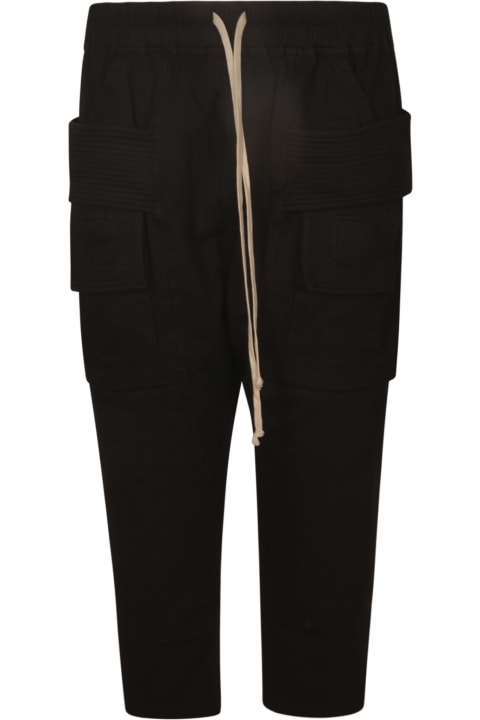 Pants for Men Rick Owens Drawstring Waist Cropped Cargo Pants