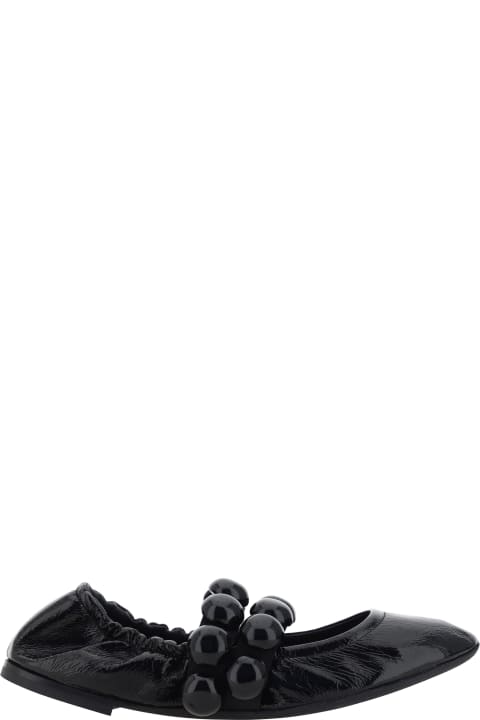 Homeware Alaia Sphere Leather Mary Jane Flats