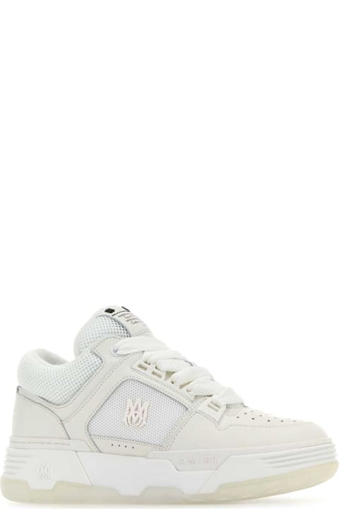 Fashion for Men AMIRI White Leather And Fabric Ma-1 Sneakers