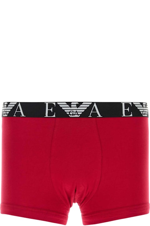 Underwear for Men Emporio Armani Multicolor Stretch Cotton Boxer Set