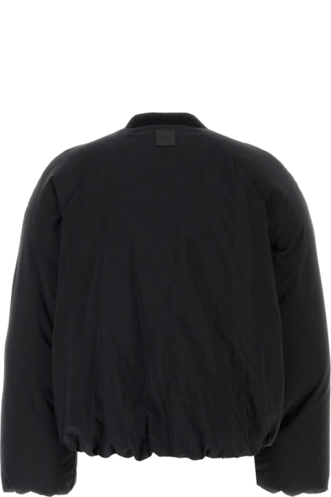Coats & Jackets for Men Loewe Black Cotton Blend Padded Jacket