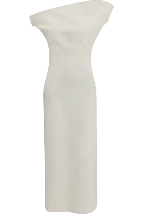 Homeware Magda Butrym White Off-shoulder Midi Dress