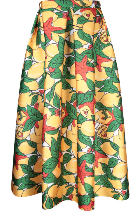 Alessandro Enriquez Skirts for Women Alessandro Enriquez Alessandro Enriquez Lemon Duchesse Yellow Skirt