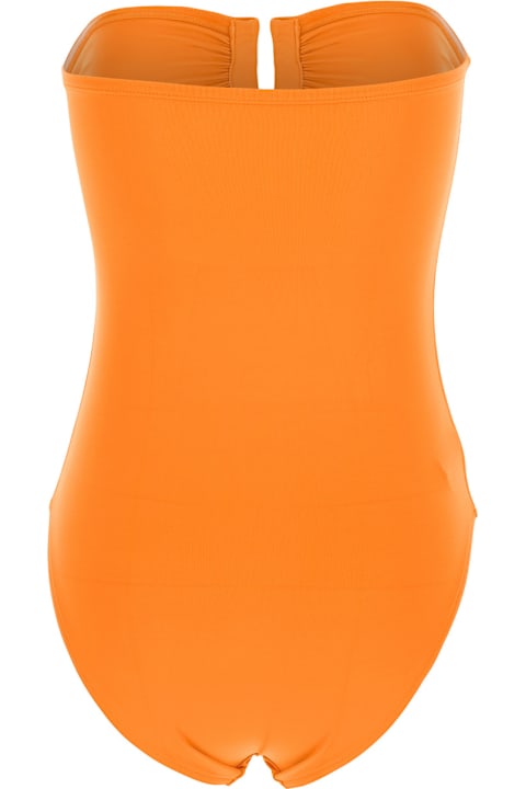 Eres Clothing for Women Eres 'cassiopee' Orange One-piece Swimsuit With Back Neckline In Tech Fabric Woman