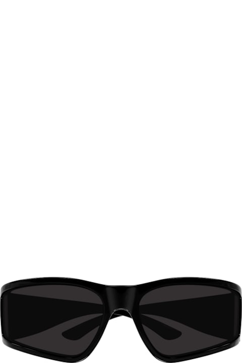Balenciaga Eyewear for Kids Balenciaga Eyewear Balenciaga Bb0457s Linea Extreme 001 Black Grey Sunglasses