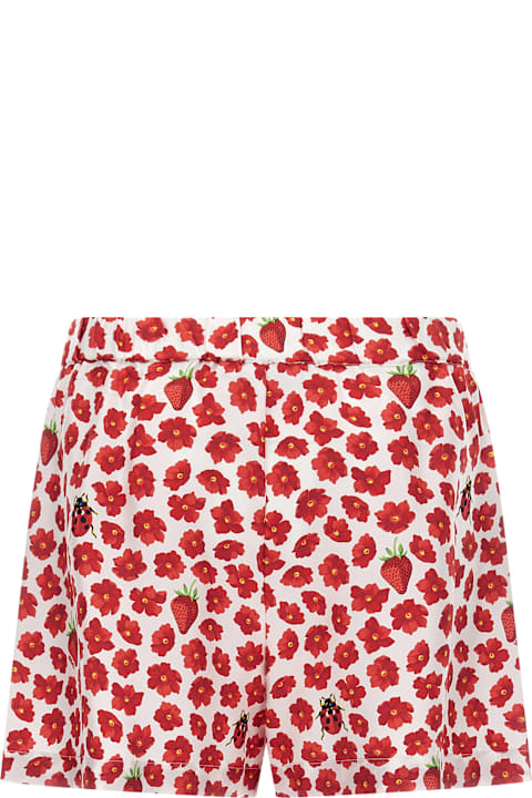 Versace Pants & Shorts for Women Versace 'strawberry Garden' Shorts