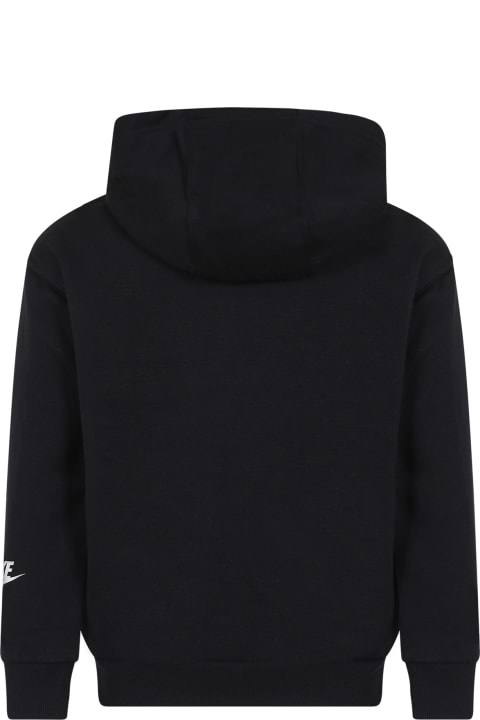 Nike Sweaters & Sweatshirts for Boys Nike Black Sweatshirt For Kids With Logo