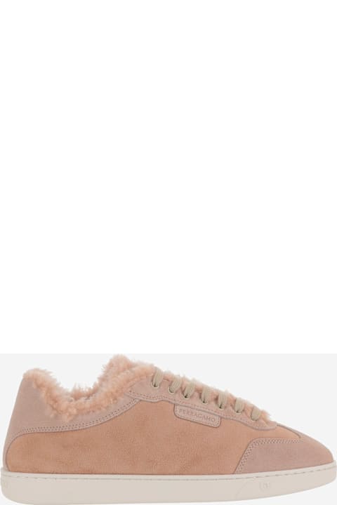 Ferragamo Athena Fur Sneakers