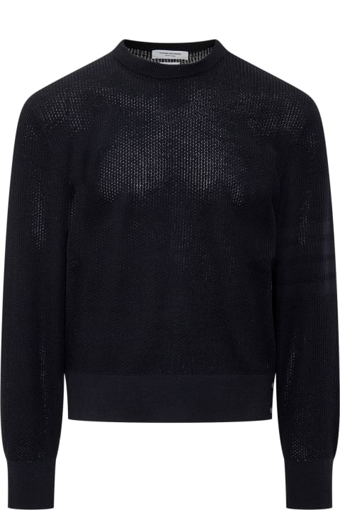 Thom Browne Sweaters for Women Thom Browne Virgin Wool 4bar Pullover