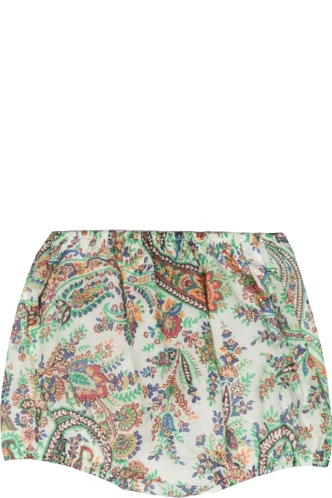Bottoms for Baby Girls Etro Floral Paisley Shorts
