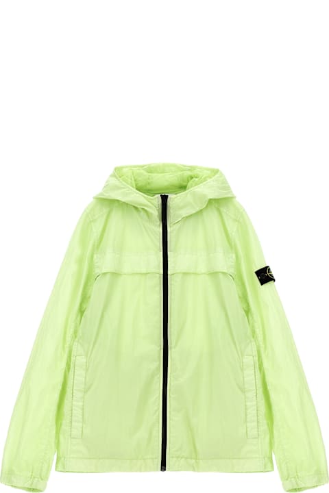 Homeware Stone Island Junior Logo Badge Hooded Jacket
