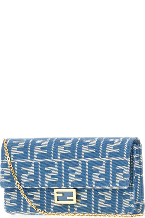 Fendi Wallets for Women Fendi Embroidered Jacquard Baguette Wallet