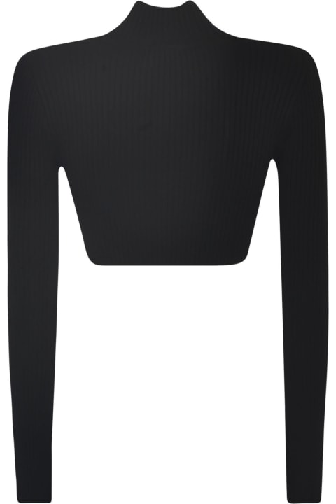 Courrèges for Women Courrèges Cropped Ribbed Jumper