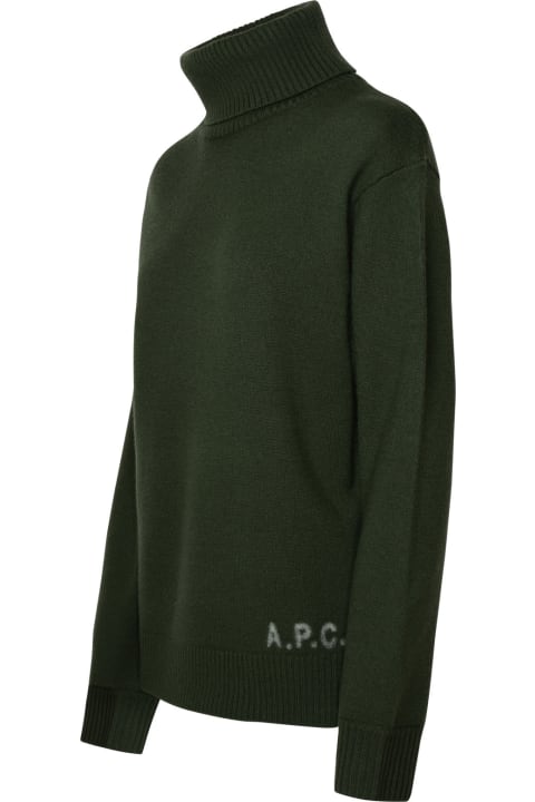 A.P.C. for Women A.P.C. Walter Turtleneck In Green Wool