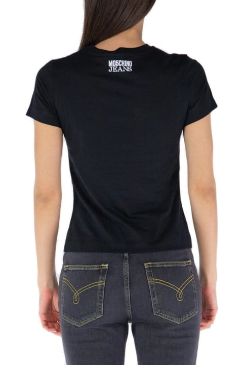 Fashion for Women Moschino Jeans Peace Sign-motif Crewneck T-shirt Moschino