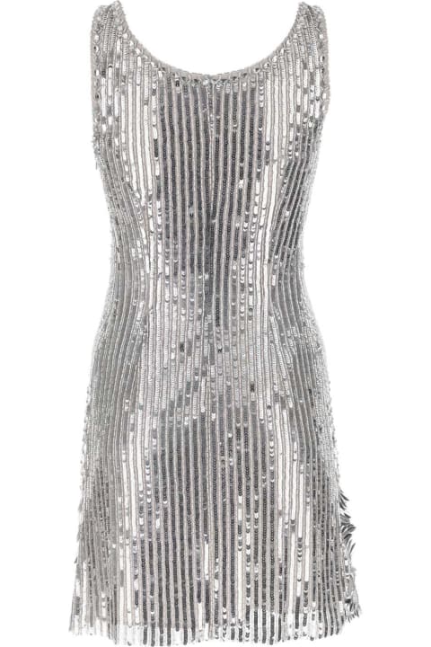 Homeware Alberta Ferretti Silver Sequins Mini Dress