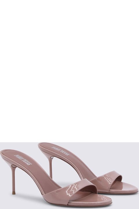 Paris Texas Pink Leather Lidia Mule 70