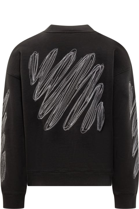 Fleeces & Tracksuits for Men Off-White Sweatshirt With Scribble Logo