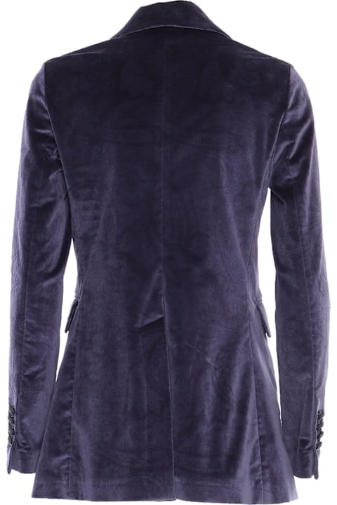 Circolo 1901 Clothing for Women Circolo 1901 Velvet Double Breasted Jacket
