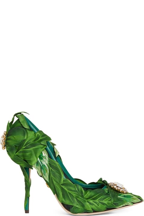 Dolce & Gabbana Shoes for Women Dolce & Gabbana Leaf Appliqué Pumps