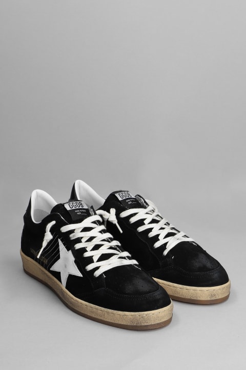 Golden Goose Shoes for Men Golden Goose Ball Star Sneakers In Black Nubuck