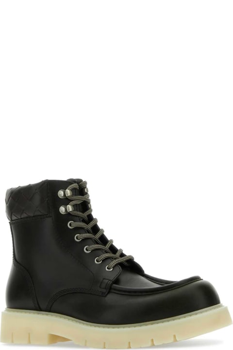 Bottega Veneta for Men Bottega Veneta Leather Haddock Ankle Boots