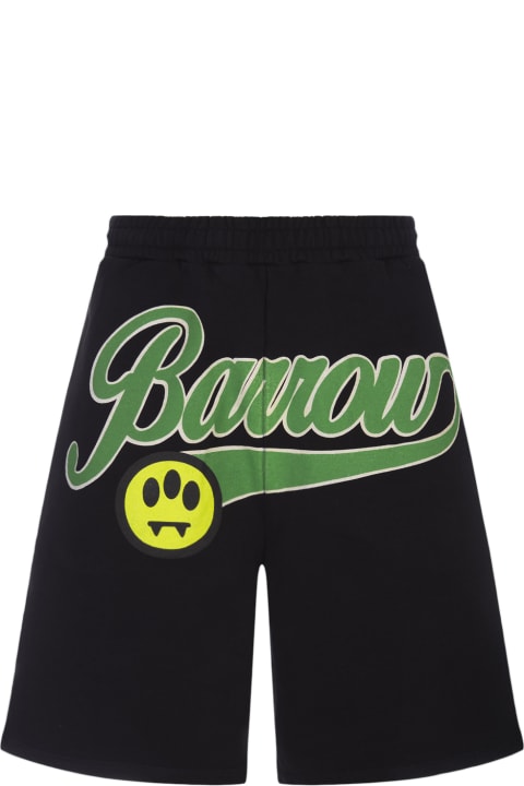 Fashion for Women Barrow Black Bermuda Shorts With Lettering Prints.