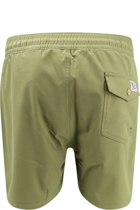 Polo Ralph Lauren Swimwear for Men Polo Ralph Lauren Olive Green Swim Shorts With Embroidered Pony