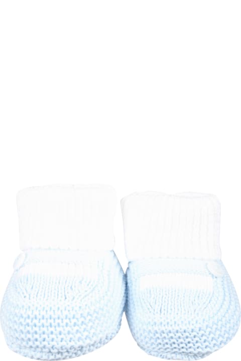 Fashion for Baby Girls Little Bear Sky Blue Bootees For Baby Boy