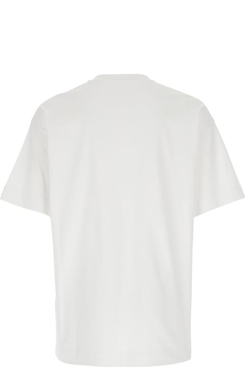 Givenchy Clothing for Men Givenchy White And Grey Cotton T-shirt