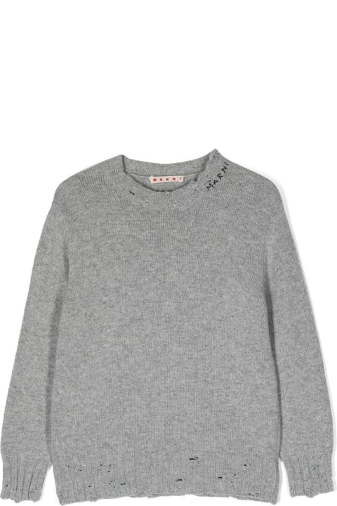 Marni Topwear for Girls Marni Marni Sweaters Grey