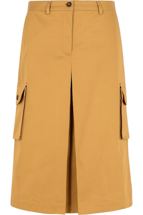 Maison Kitsuné Skirts for Women Maison Kitsuné 'utility' Beige Cotton Skirt