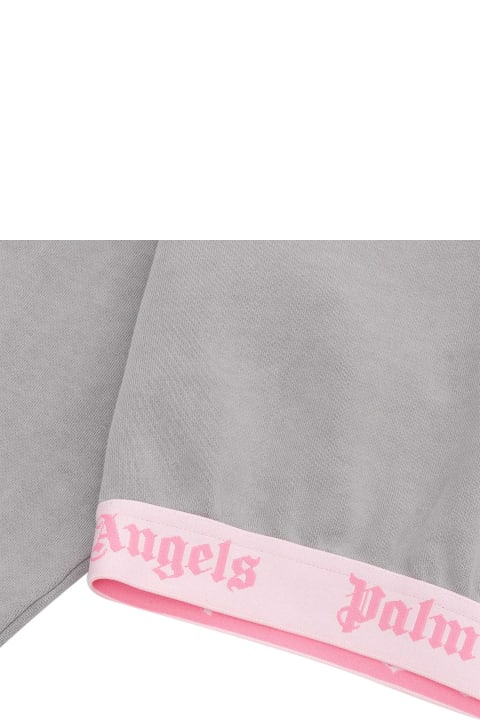 Homeware Palm Angels Gray Cropped Sweatshirt